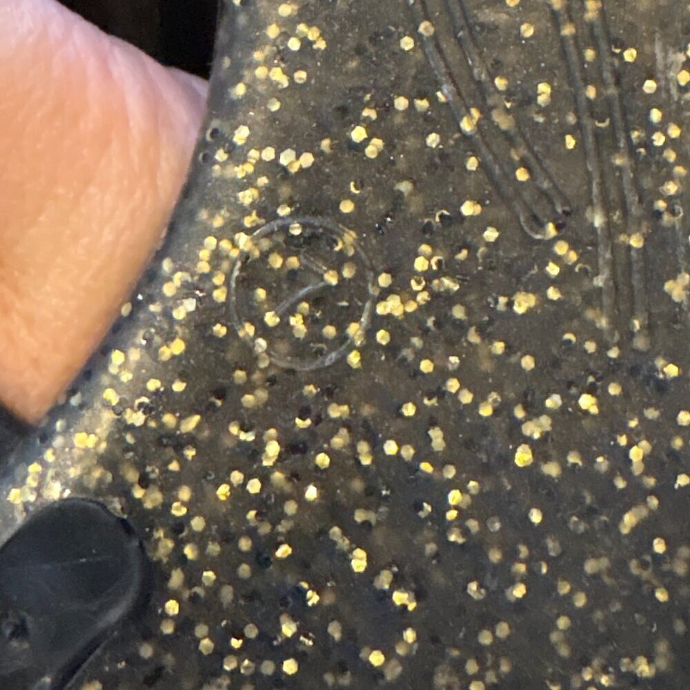 Jack Rogers Georgica Sparkle Glitter Jelly Flip Flops Sandals - Picture 4 of 4